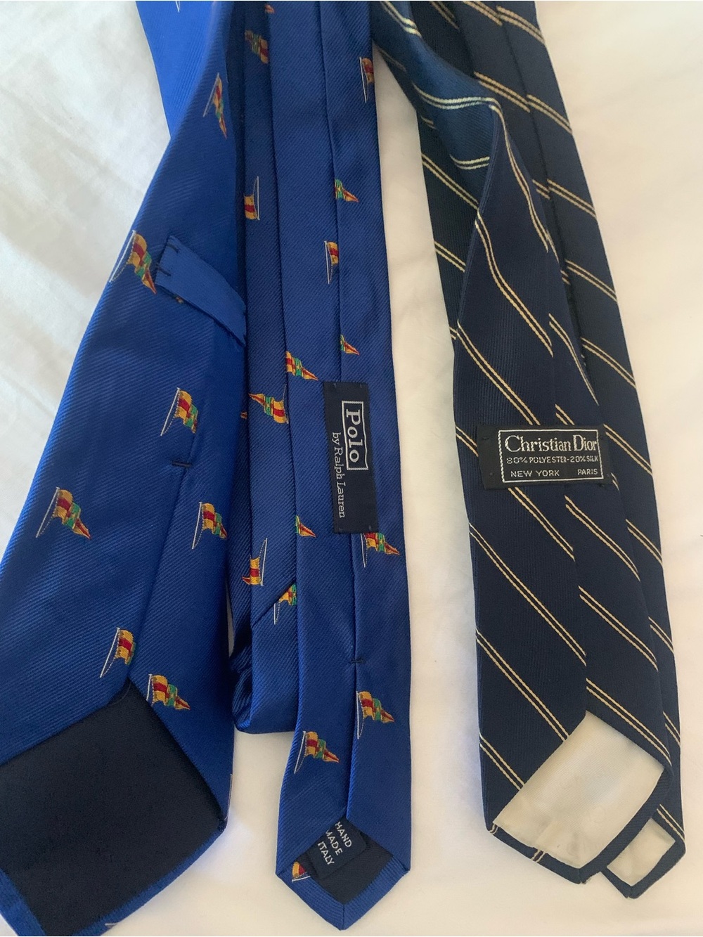 Polo Ralph Lauren & Dior Tie Set